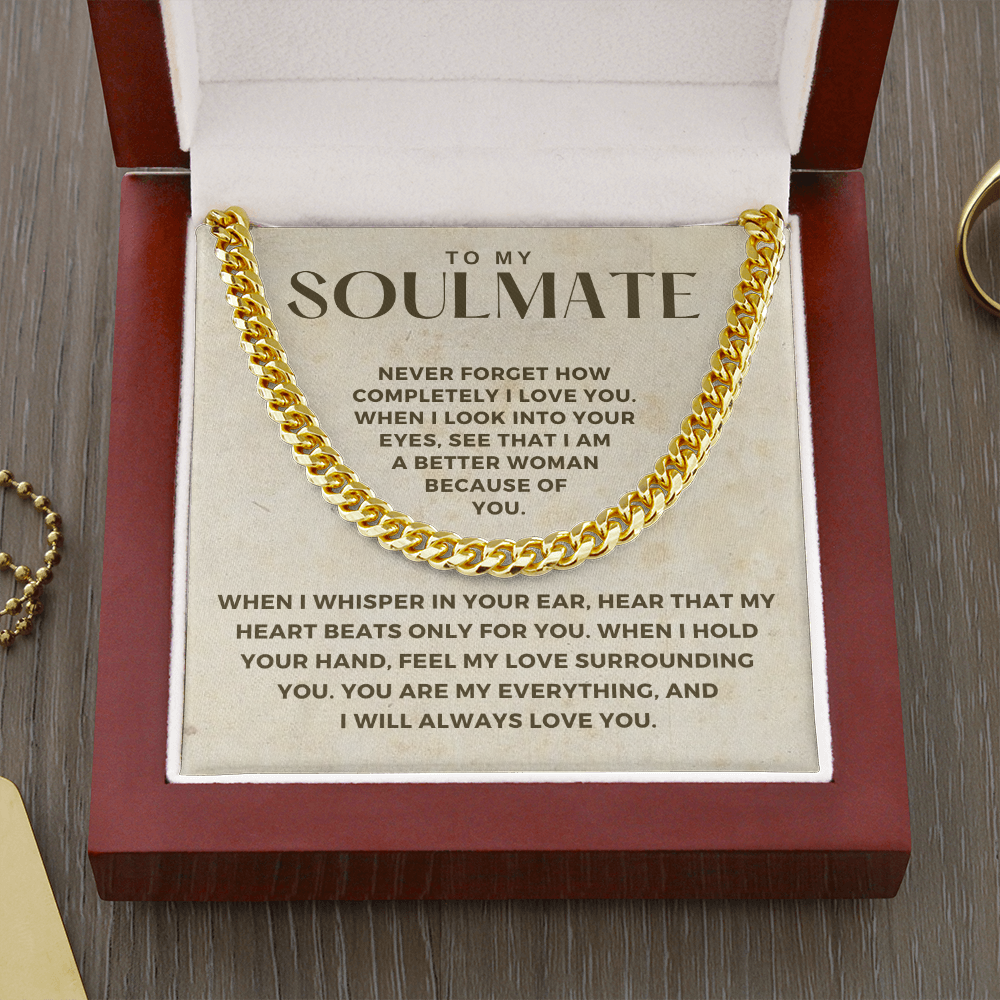 Soulmate Gift | When I Cuban Link Chain 0569T8