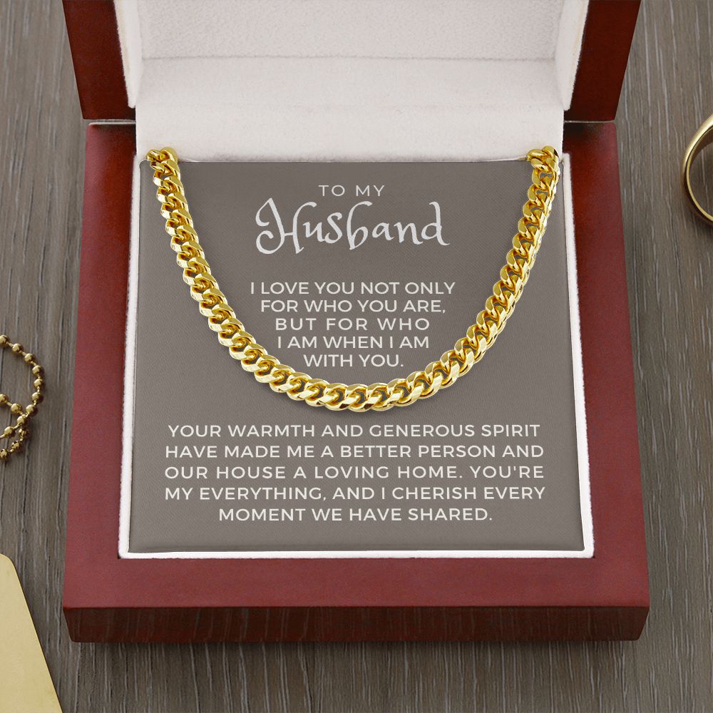 Gift For Husband | My Everything Cuban Link Chain 0698T7
