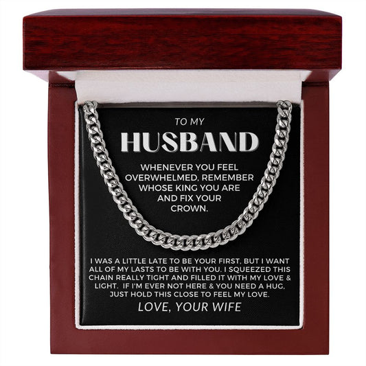 Gift For Husband | My Love Cuban Link Necklace 0782T5C