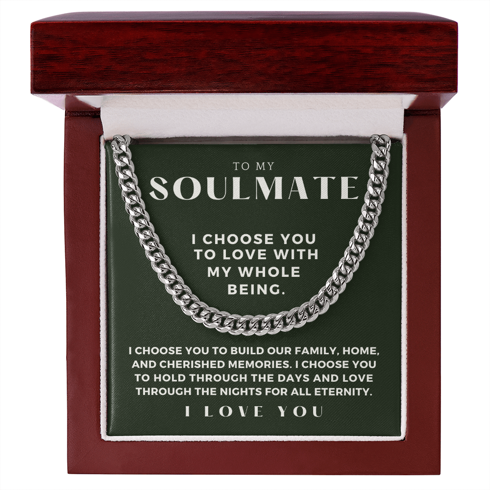 Soulmate Gift | I Choose Cuban Link Chain 0572T5