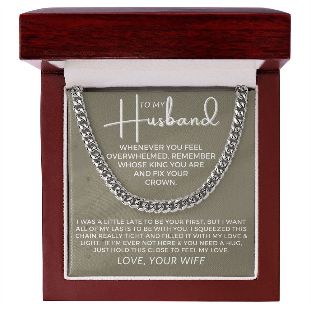 Gift For Husband | My Love Cuban Link Necklace 0782T8C