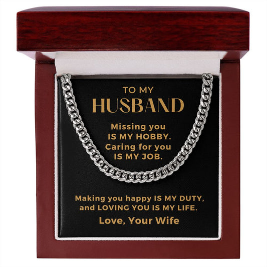 Gift For Husband | My Everything Cuban Link Chain 0767T6C