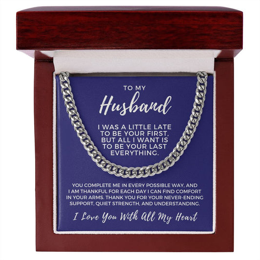Gift For Husband | Last Everything Cuban Link Chain 0696T6