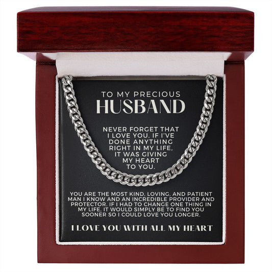 Gift For Husband | One Thing Cuban Link Chain 0693T4