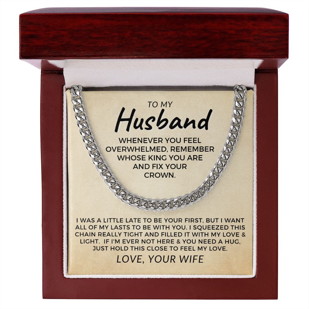 Gift For Husband | My Love Cuban Link Necklace 0782T10C