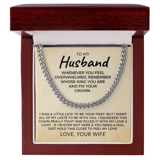 Gift For Husband | My Love Cuban Link Necklace 0782T10C