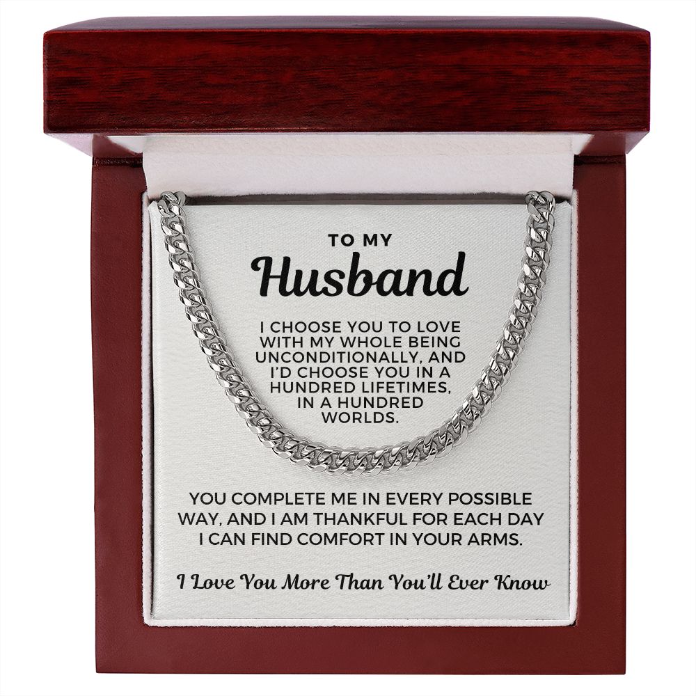 Gift For Husband | I Choose Cuban Link Chain 0695T1