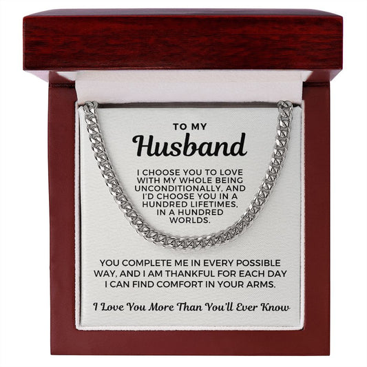 Gift For Husband | I Choose Cuban Link Chain 0695T1