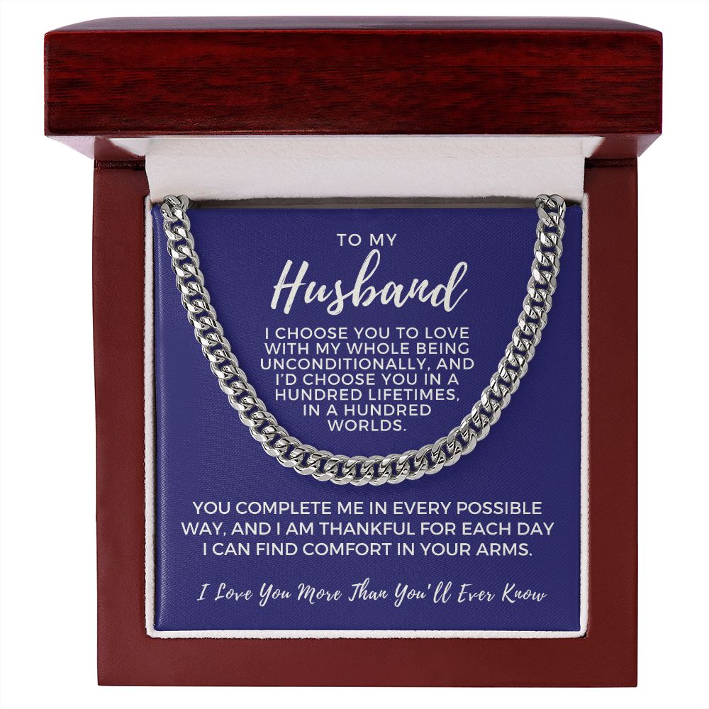 Gift For Husband | I Choose Cuban Link Chain 0695T5
