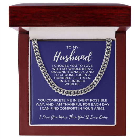 Gift For Husband | I Choose Cuban Link Chain 0695T5