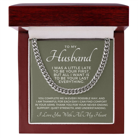 Gift For Husband | Last Everything Cuban Link Chain 0696T8