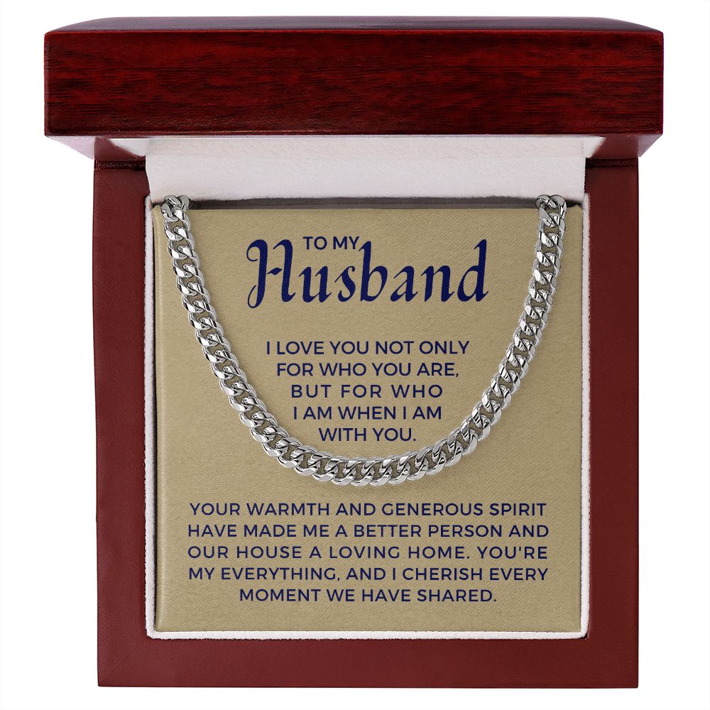Gift For Husband | My Everything Cuban Link Chain 0698T9