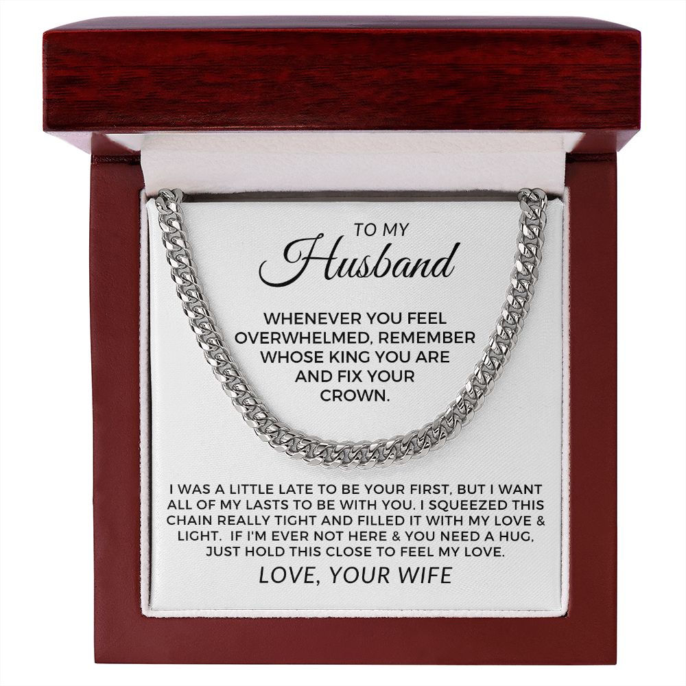 Gift For Husband | My Love Cuban Link Necklace 0782T9C