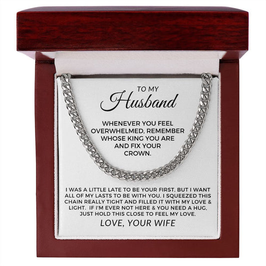 Gift For Husband | My Love Cuban Link Necklace 0782T9C