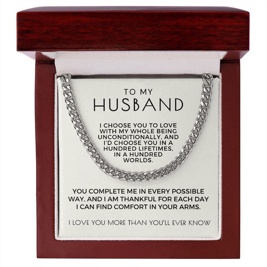 Gift For Husband | I Choose Cuban Link Chain 0695T3