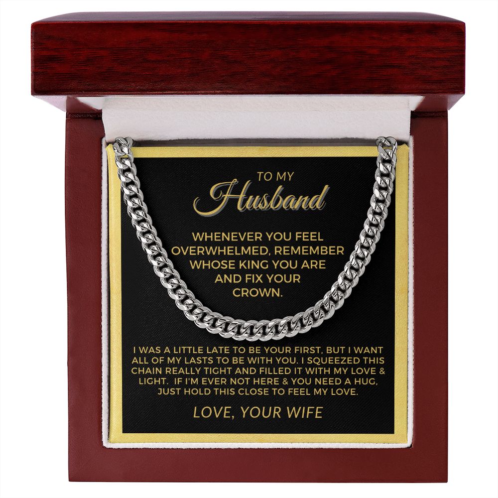 Gift For Husband | My Love Cuban Link Necklace 0782T7C