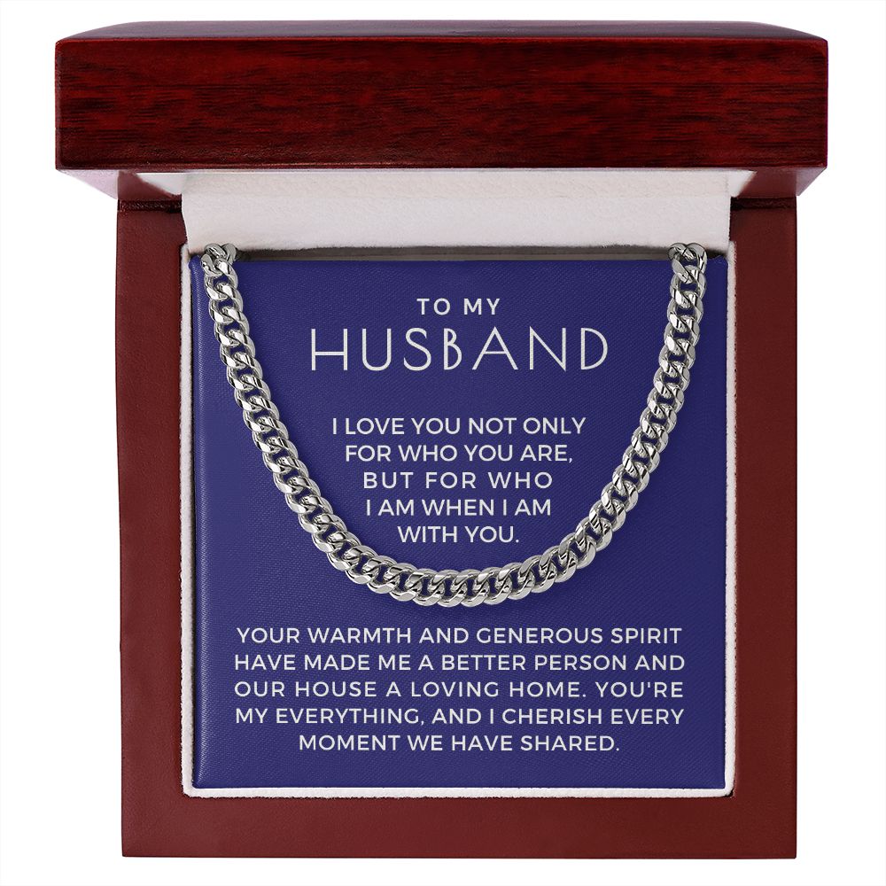 Gift For Husband | My Everything Cuban Link Chain 0698T14