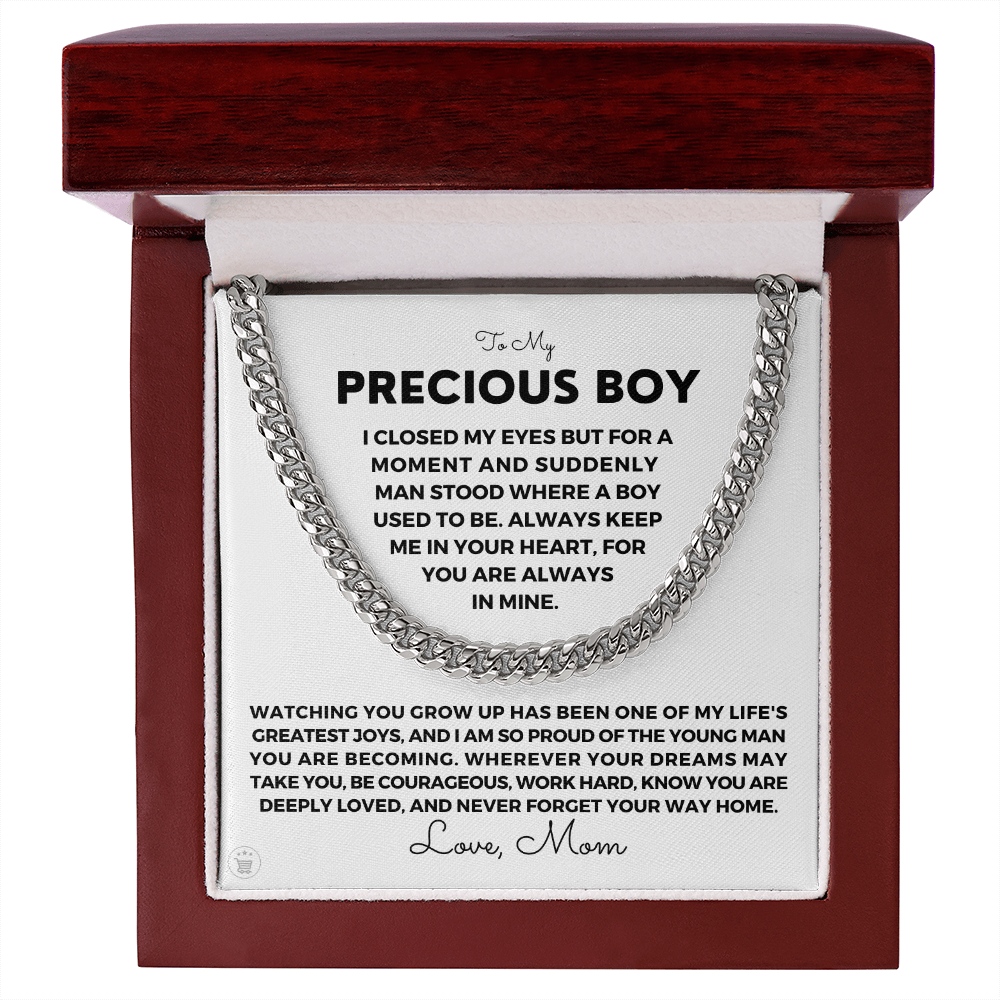 Gift for Adult Son From Mom | Your Way Home Cuban Link Chain 0597T3
