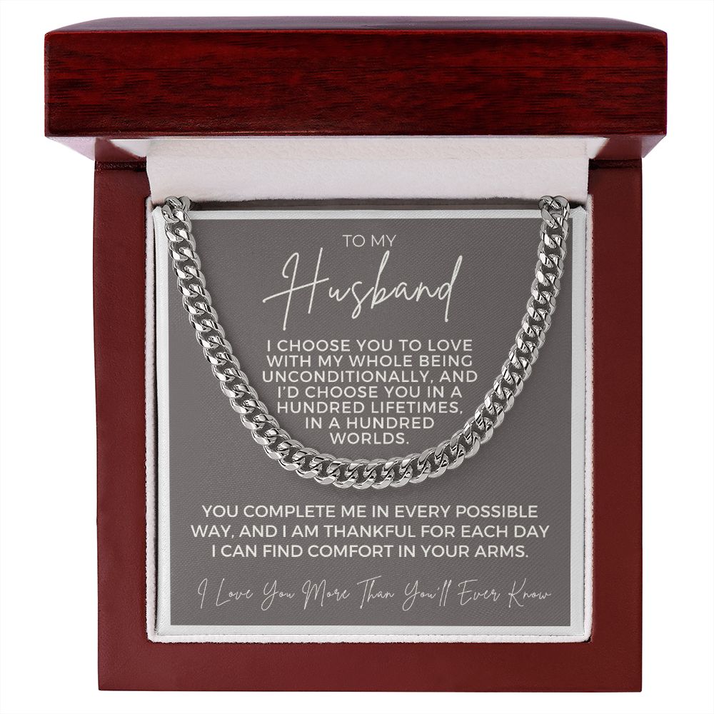 Gift For Husband | I Choose Cuban Link Chain 0695T12