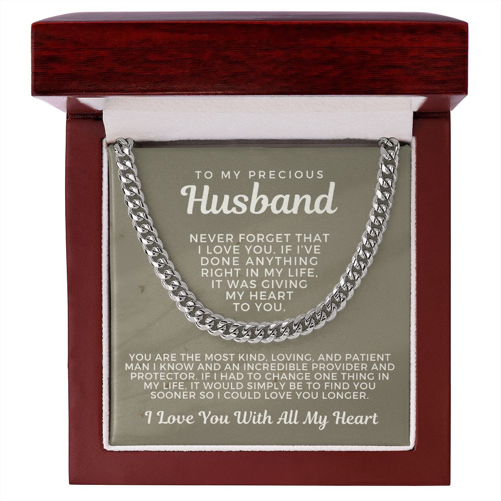 Gift For Husband | One Thing Cuban Link Chain 0693T15