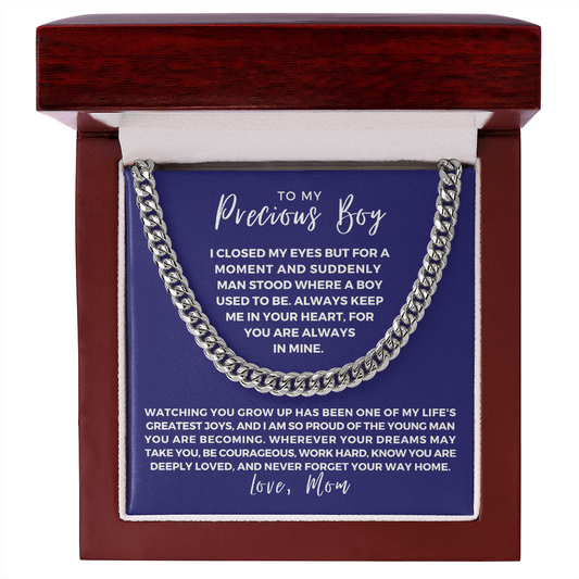 Gift for Adult Son From Mom | Your Way Home Cuban Link Chain 0597T6