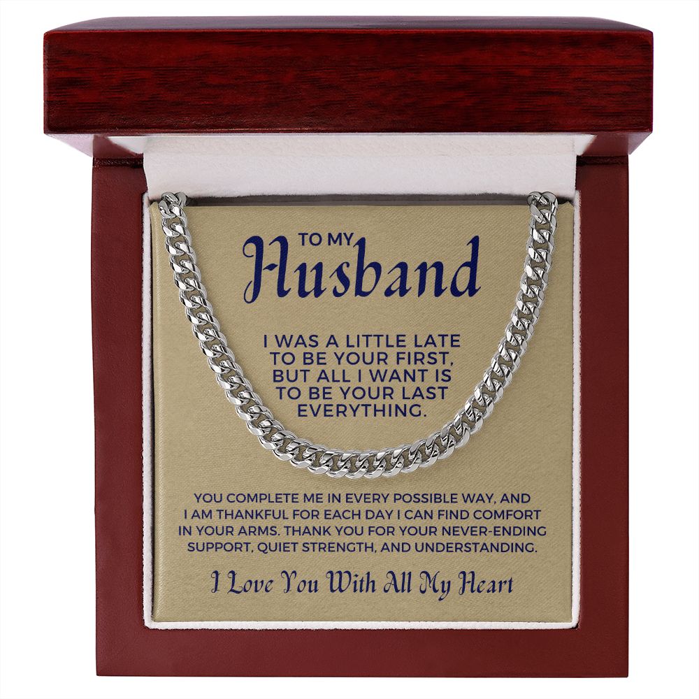 Gift For Husband | Last Everything Cuban Link Chain 0696T9