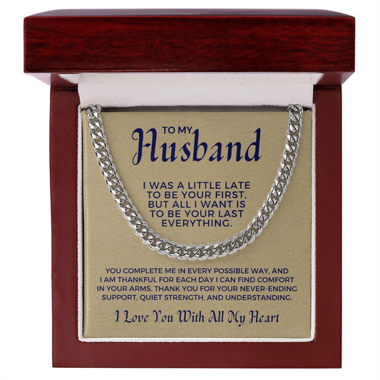 Gift For Husband | Last Everything Cuban Link Chain 0696T9
