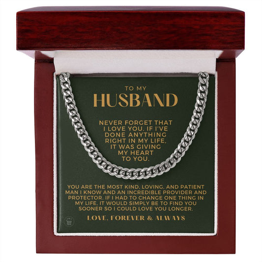 Gift For Husband | One Thing Cuban Link Chain 0711T4