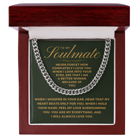 Soulmate Gift | When I Cuban Link Chain 0569T9