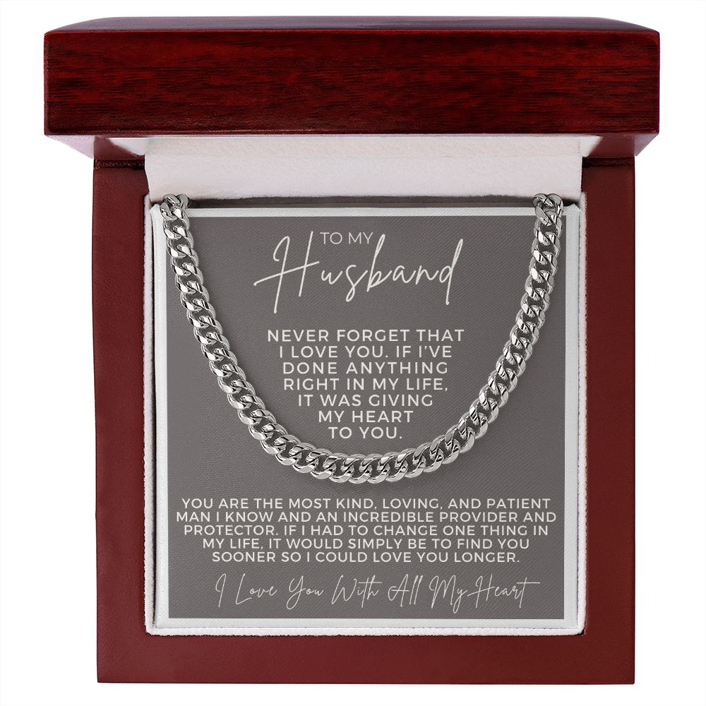 Gift For Husband | One Thing Cuban Link Chain 0693T12