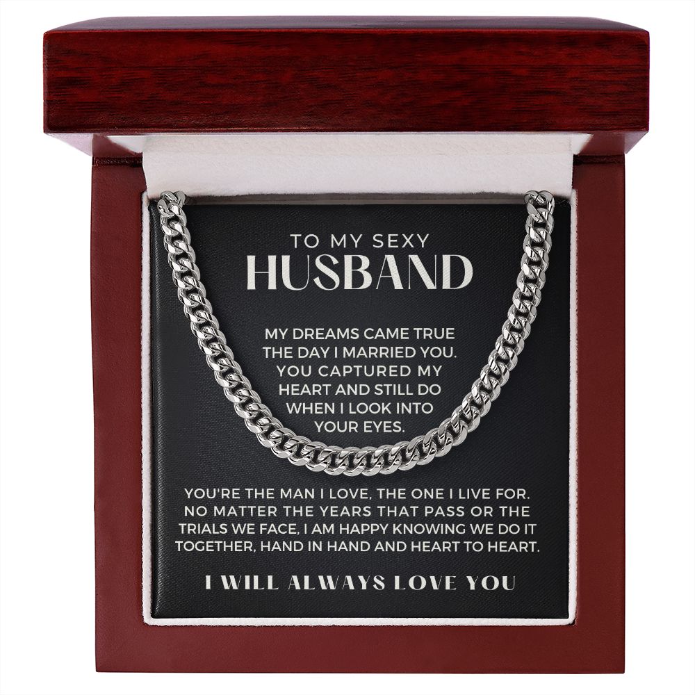 Gift For Husband | I Live For Cuban Link Chain 0699T4