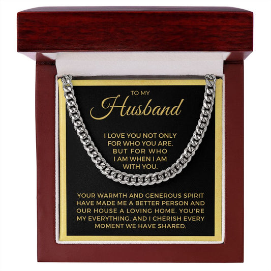 Gift For Husband | My Everything Cuban Link Chain 0698T11