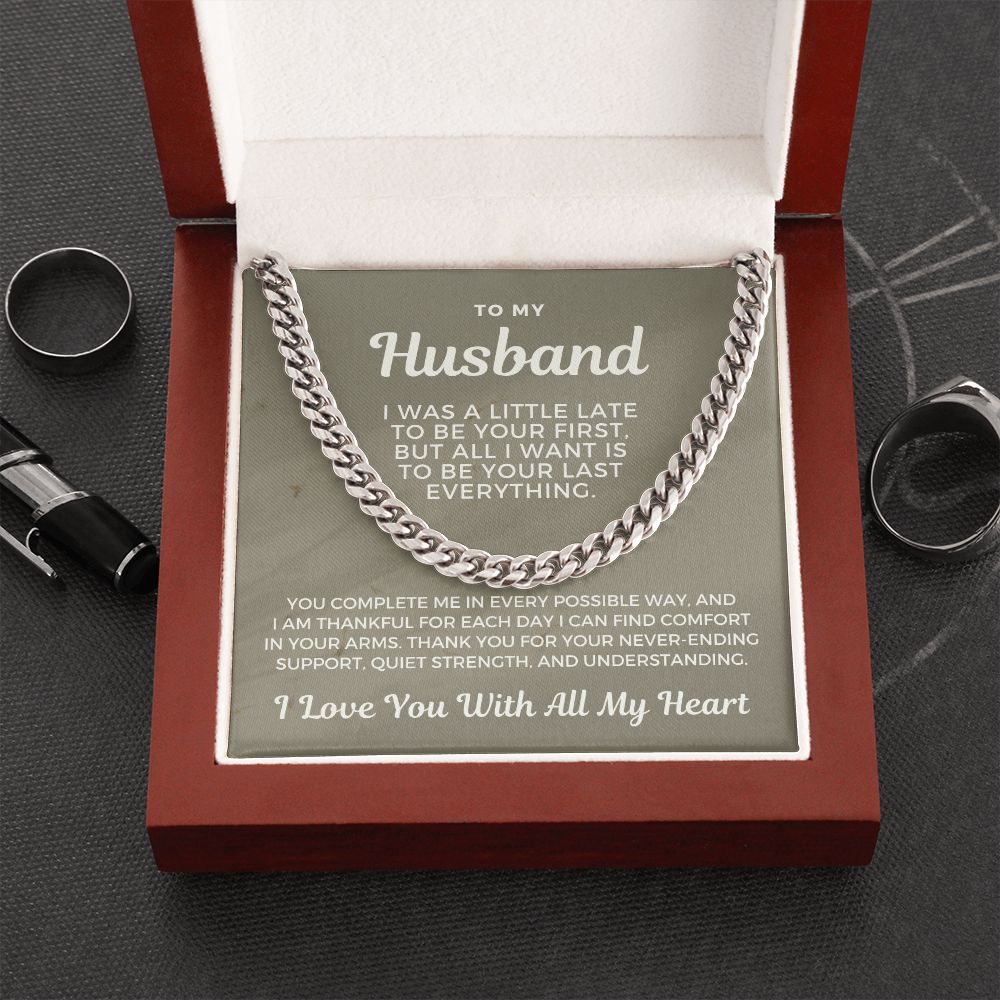 Gift For Husband | Last Everything Cuban Link Chain 0696T15