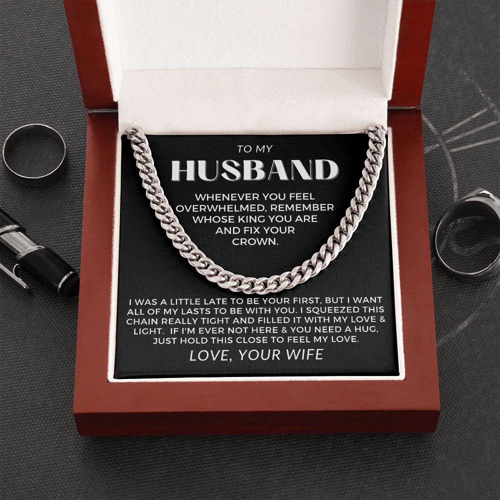 Gift For Husband | My Love Cuban Link Necklace 0782T5C