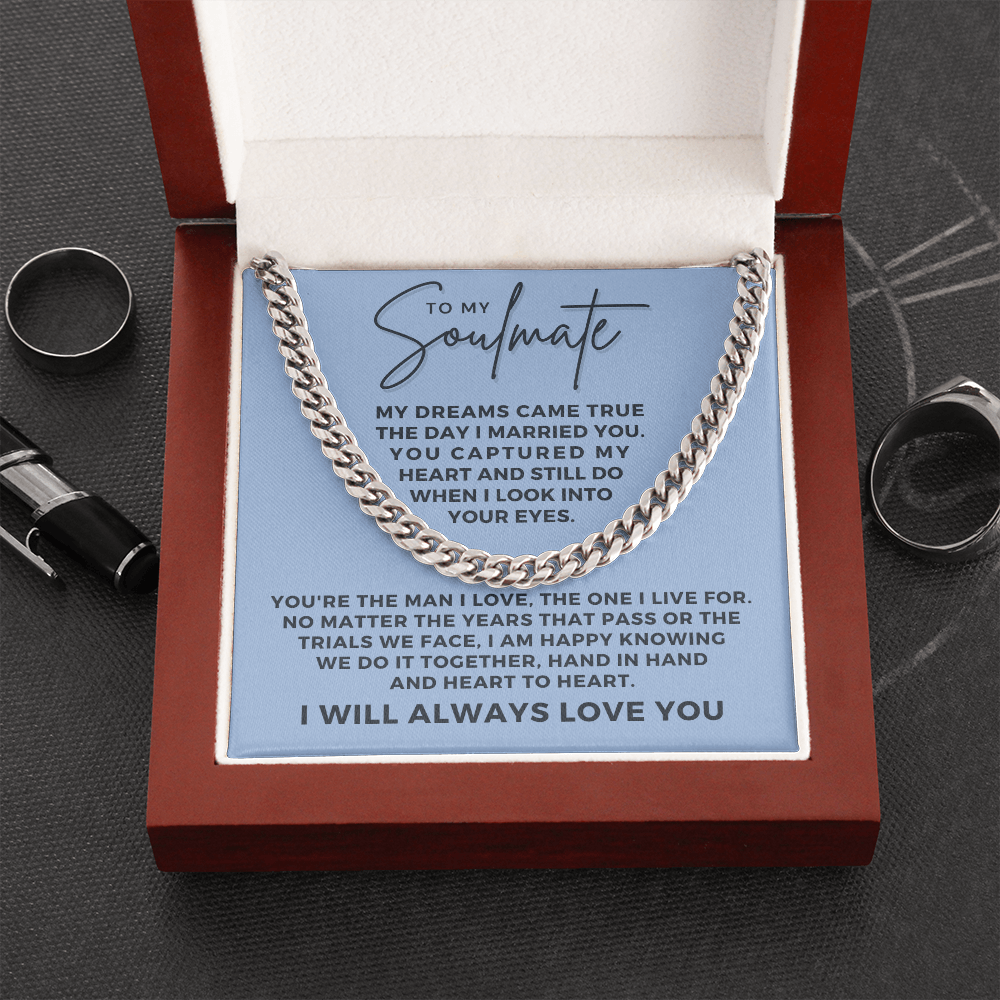 Soulmate Gift | I Live For Cuban Link Chain 0568T7