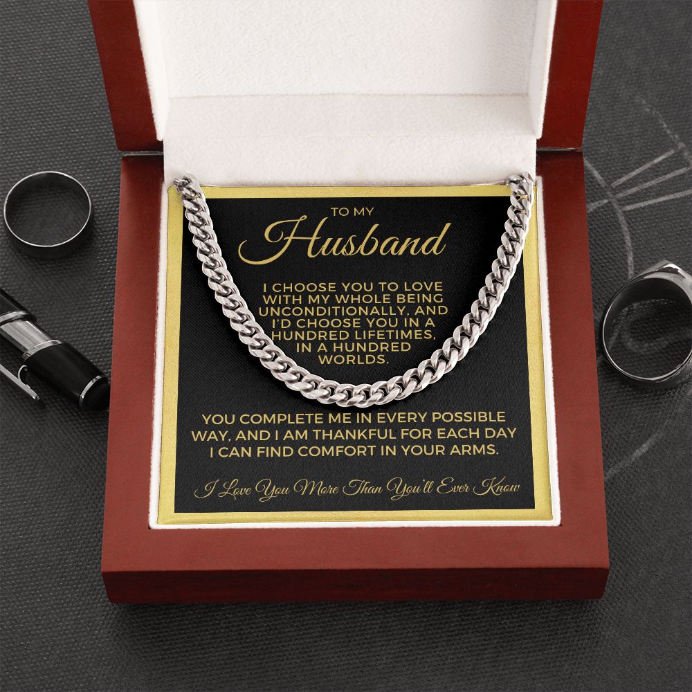 Gift For Husband | I Choose Cuban Link Chain 0695T11