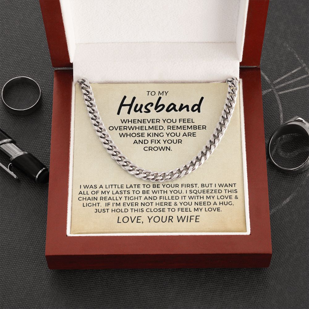 Gift For Husband | My Love Cuban Link Necklace 0782T10C