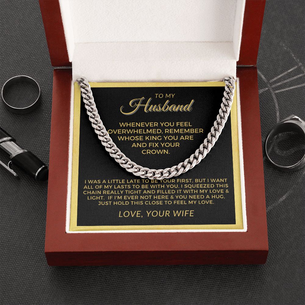Gift For Husband | My Love Cuban Link Necklace 0782T7C