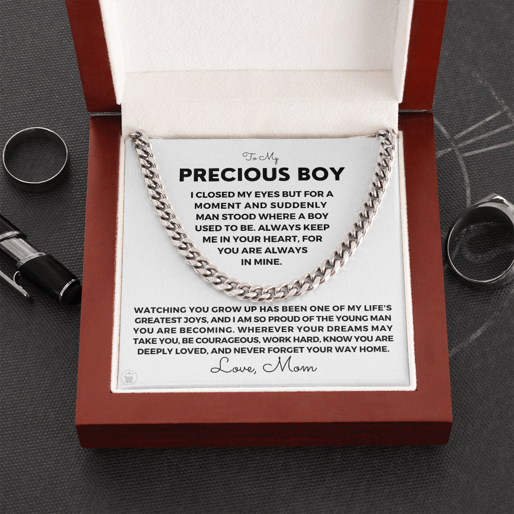 Gift for Adult Son From Mom | Your Way Home Cuban Link Chain 0597T3