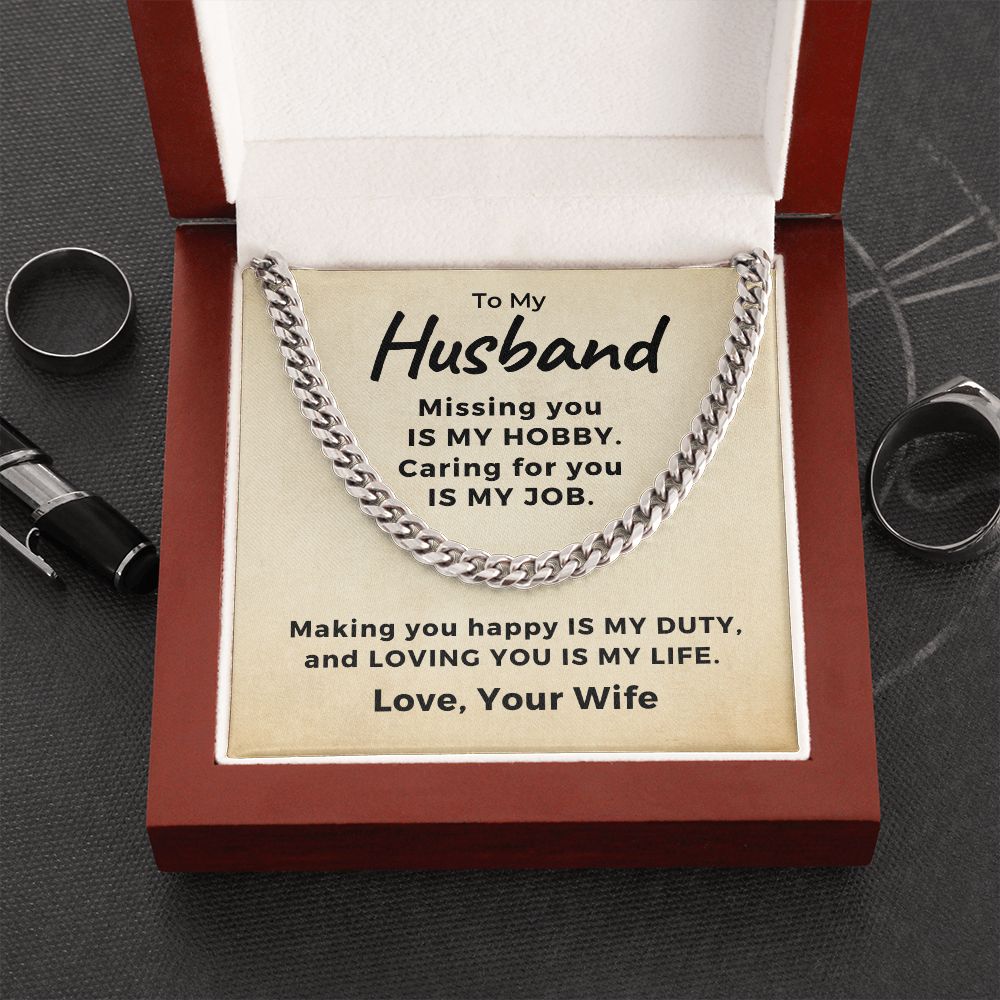 Gift For Husband | My Everything Cuban Link Chain 0767T10C