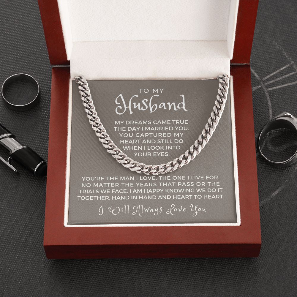 Gift For Husband | I Live For Cuban Link Chain 0699T7