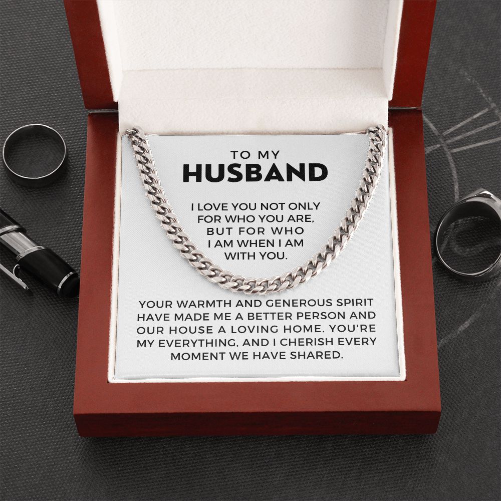 Gift For Husband | My Everything Cuban Link Chain 0698T2