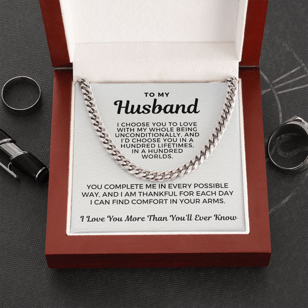 Gift For Husband | I Choose Cuban Link Chain 0695T1