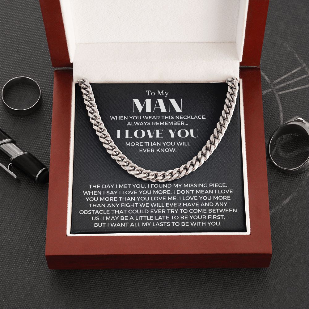 Soulmate Gift | To My Man Cuban Link Chain 0729T5C