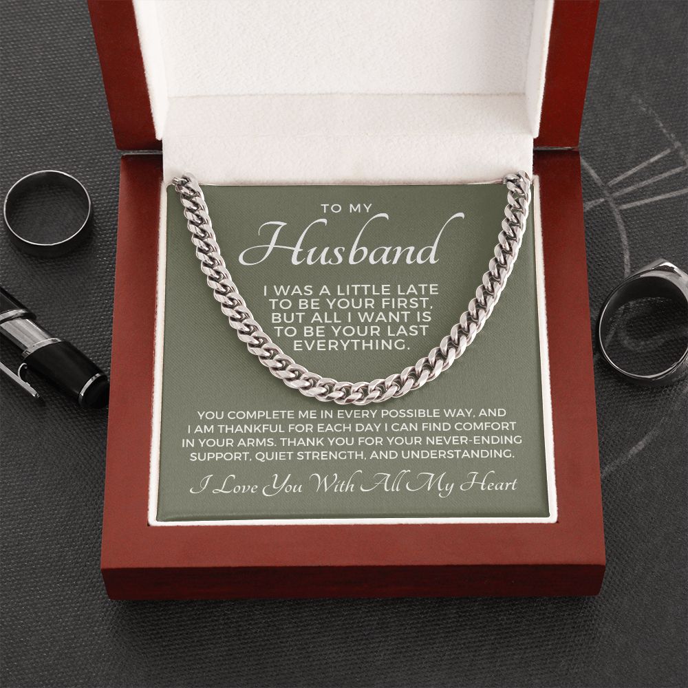 Gift For Husband | Last Everything Cuban Link Chain 0696T8
