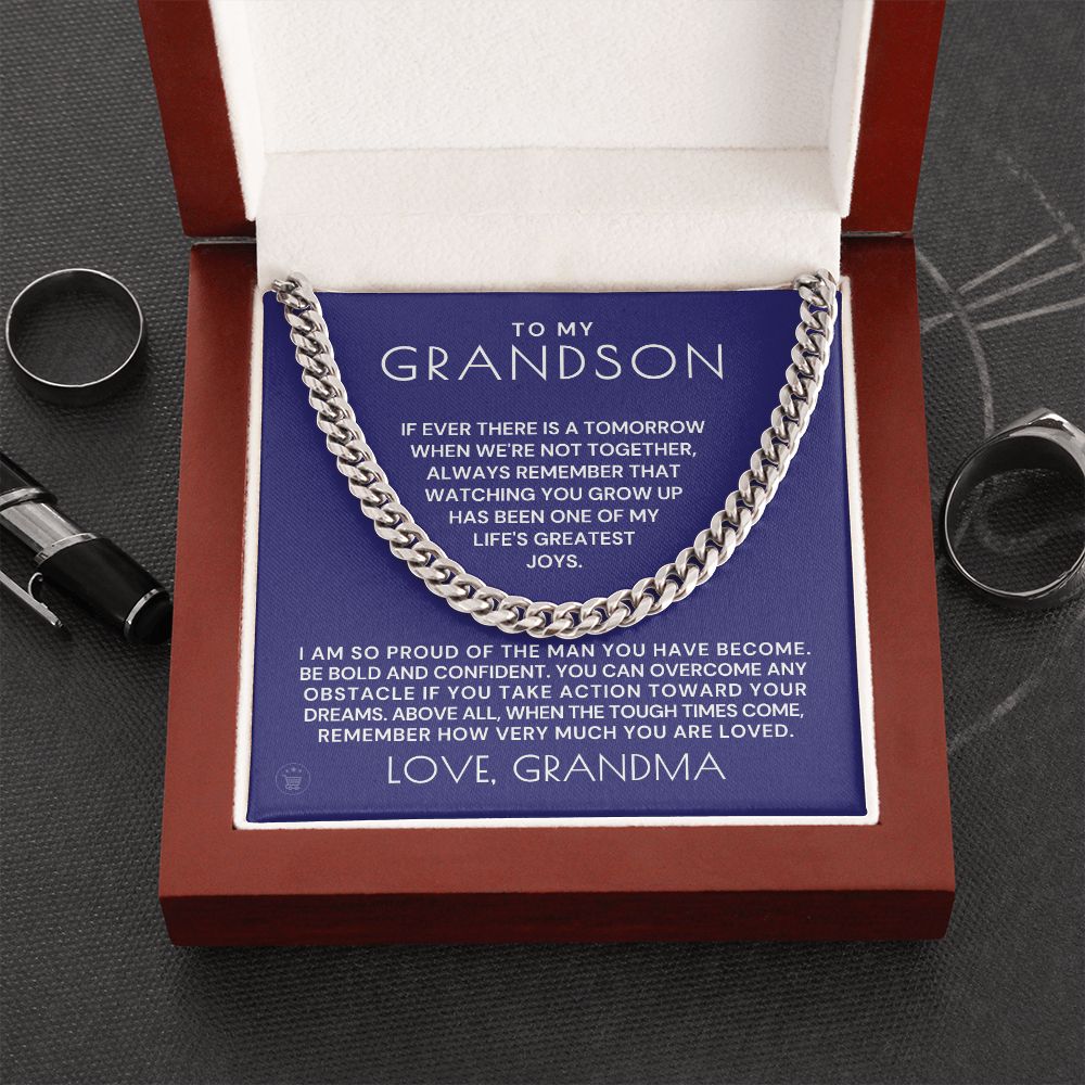 Grandson Gift from Grandma | So Proud Cuban Link Chain 0602T14