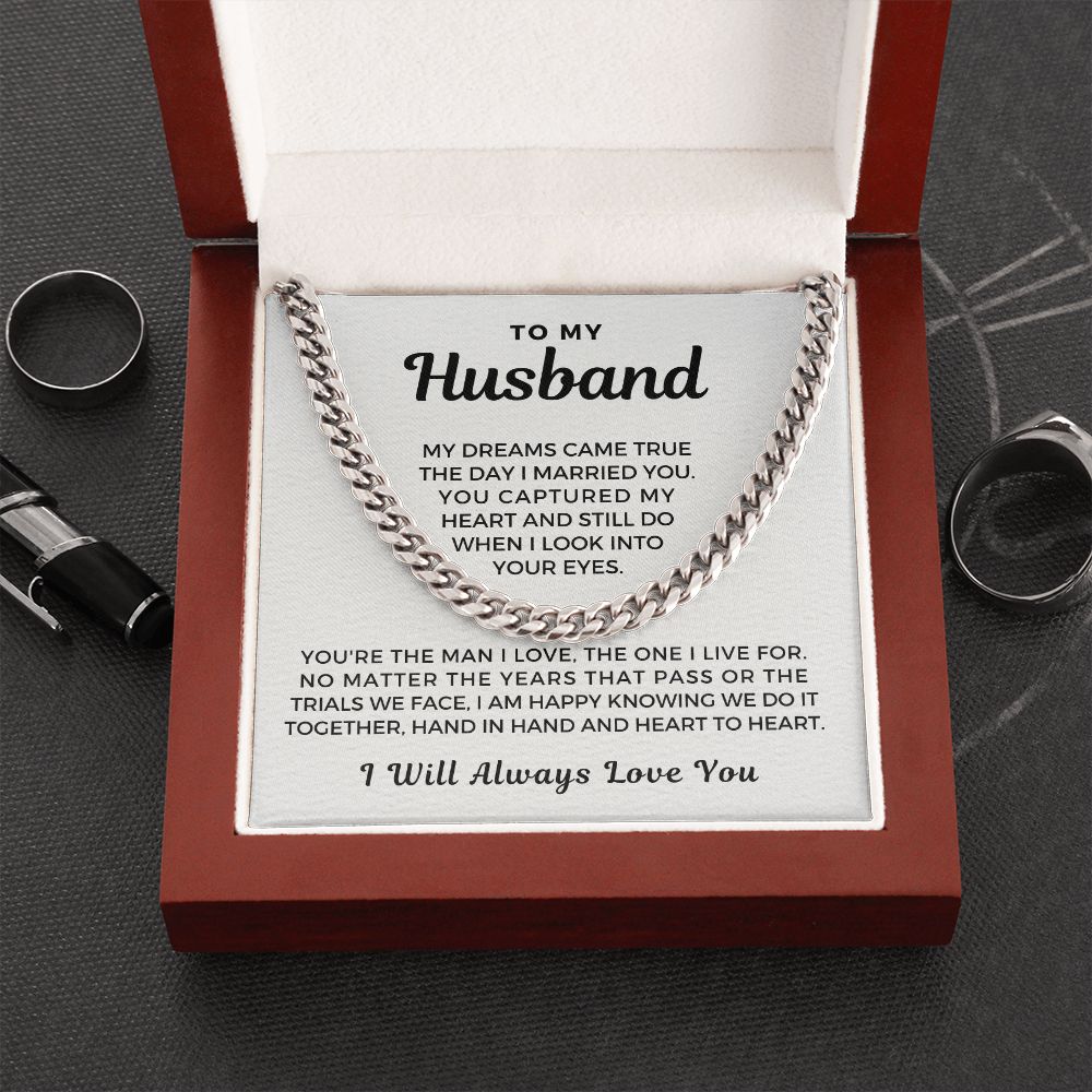 Gift For Husband | I Live For Cuban Link Chain 0699T1