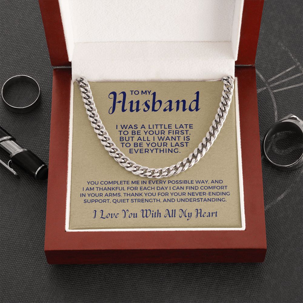 Gift For Husband | Last Everything Cuban Link Chain 0696T9