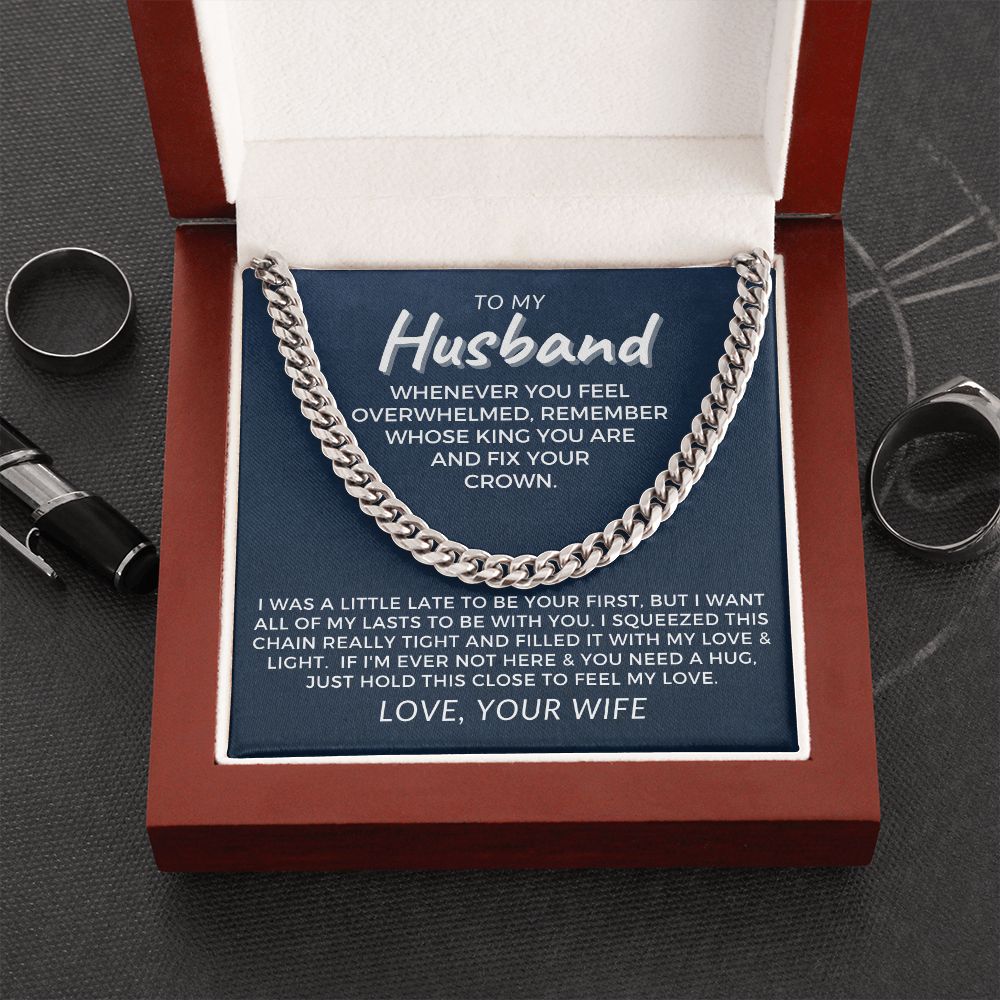 Gift For Husband | My Love Cuban Link Necklace 0782T11C