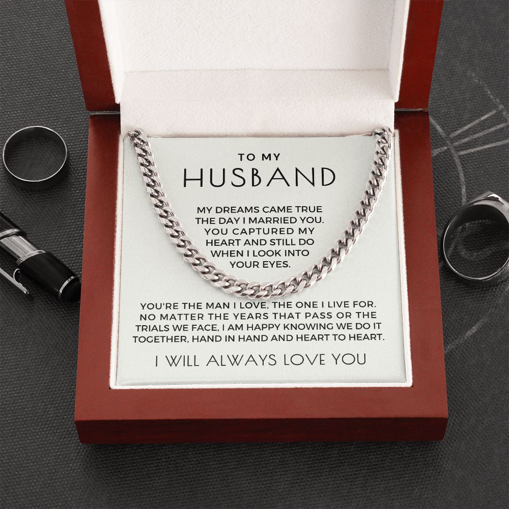 Gift For Husband | I Live For Cuban Link Chain 0699T3
